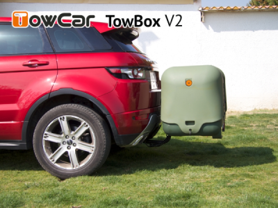 Přepravní box na tažné zařízení TowBox V2 zelený