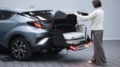 Přepravní box na tažné zařízení TowBox V5, černý