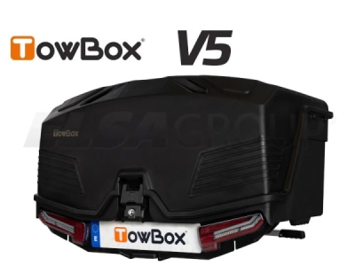 Přepravní box na tažné zařízení TowBox V5, černý
