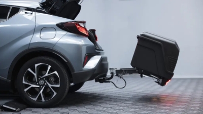 Přepravní box na tažné zařízení TowBox V5, černý