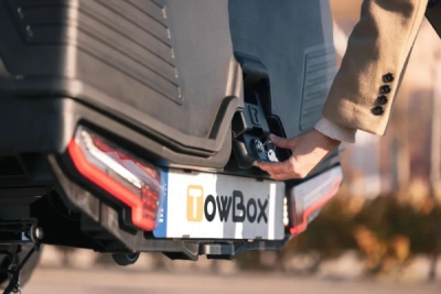 Přepravní box na tažné zařízení TowBox V5, černý