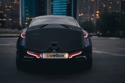 Přepravní box na tažné zařízení TowBox V5, černý