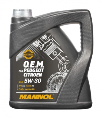 Motorový olej 7703 MANNOL O.E.M. For PEUGEOT, CITROEN 5W-30, 4L