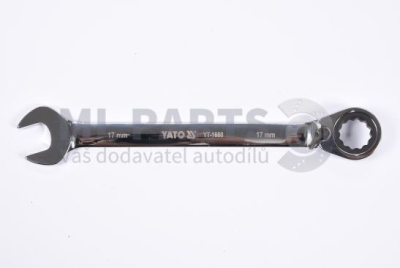 Klíč očko-plochý s ráčnou 17 mm YATO YT-1660