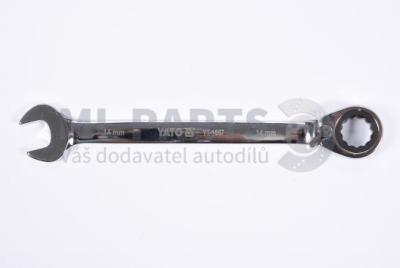 Očko-plochý klíč s ráčnou 14 mm YATO YT-1657
