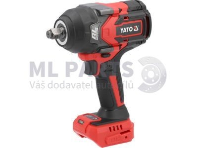 Bezkartáčový rázový utahovák Li-Ion 18V 1/2" 1200Nm - pouze tělo YATO YT-828072