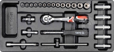Gola sada 1/4" 25 kusů YATO YT-5541