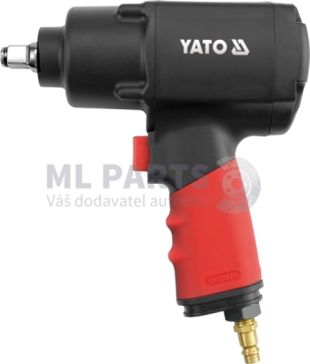 Pneumatický rázový utahovák 1/2" z kompozitu s točivým momentem 1356 Nm YATO YT-0953