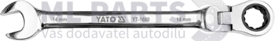 Očko-plochý klíč s kloubem 14 mm YATO YT-1680