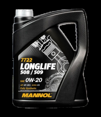 Motorový olej 7722 MANNOL LongLife 508/509 0W-20, 5L