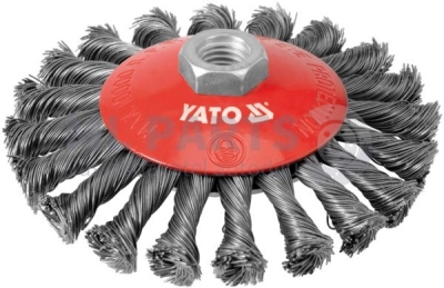 Kartáč rotační nerezový M14 průměr 125 mm YATO YT-4764