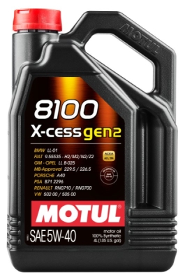 Motorový olej Motul 8100 X-CESS GEN2 5W-40, 4L