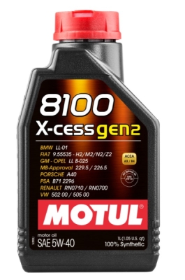 Motorový olej Motul 8100 X-CESS GEN2 5W-40, 1L