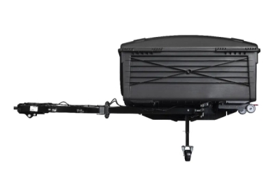 Přepravní box na tažné zařízení TowBox V5 Swing L, černý, výklopný