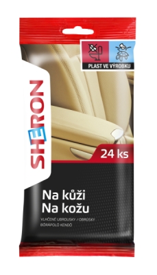 SHERON Ubrousky na kůži 24 ks - new