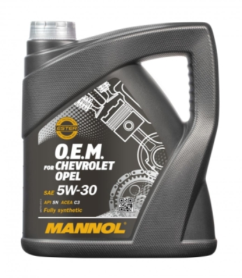 Motorový olej 7701 MANNOL O.E.M. For CHEVROLET, OPEL 5W-30, 4L - Dex2