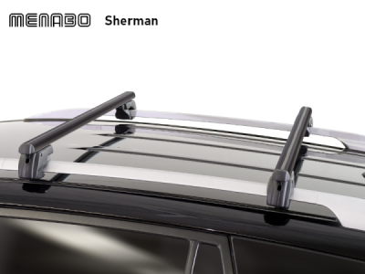 Střešní nosič na podélníky Menabo Sherman Black 118 cm