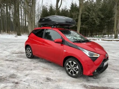 Střešní box ARCA 430B, lesklá černá, FIRRAK