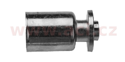 příruba ocelová namačkávací s krytkou ke kompresoru 180° 1/2" pro hadice G10 (13 mm)