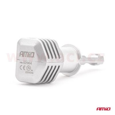 LED H3 40W - bílá 5x1,5W (patice PK22s), sada 2 ks