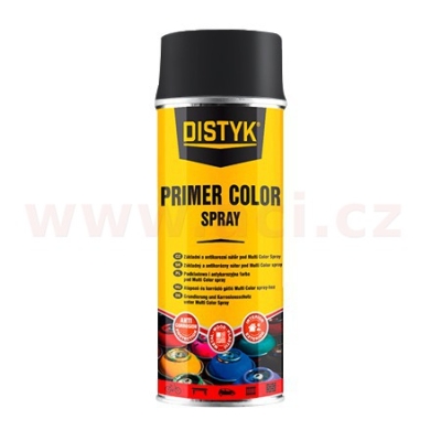 Primer color spray 400 ml grafitová černá (RAL9011), DISTYK