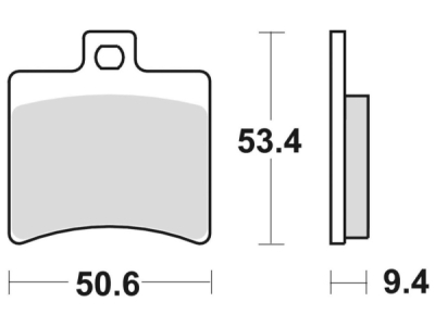 brzdové destičky, BRAKING (semi-metalická směs SM1) 2 ks v balení