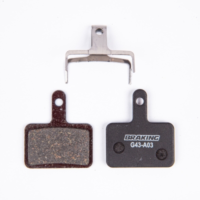 brzdové destičky pro systémy SHIMANO, BRAKING (směs Organic) 2 ks v balení
