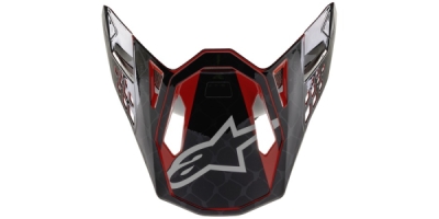 kšilt pro přilby SUPERTECH S-M10 2020 limitovaná edice SX SAN DIEGO, ALPINESTARS (černá/šedá/červená, verze ECE 22.05)