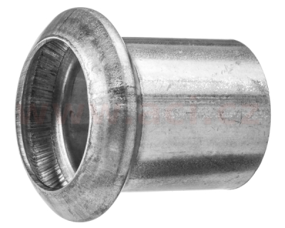 opravný díl výfuku TYLL vnější průměr tr. 45 (kužel-sameček), průměr kon. 58 mm, tloušťka 2mm