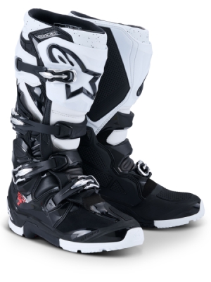 boty TECH 7 ENDURO, ALPINESTARS (černá/bílá, vel. 42)