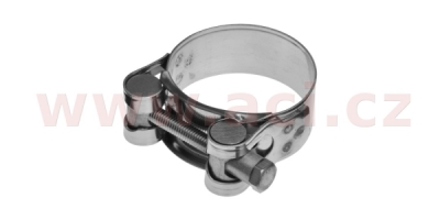 spona výfuku nerez plochá, průměr 44-47 mm, šířka 22 mm