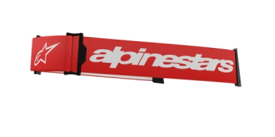 náhradní textilní popruh pro brýle SUPERTECH a VISION 8, ALPINESTARS (červená/bílá)