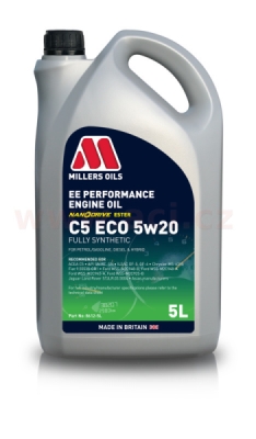 MILLERS OILS motorový olej plně syntetický s nanočásticemi EE Performance C5 ECO 5w20 5l
