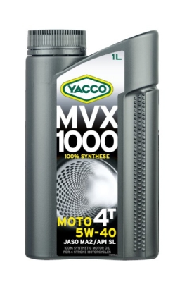 YACCO motorový olej plně syntetický MVX 1000 4T 5W40 1l