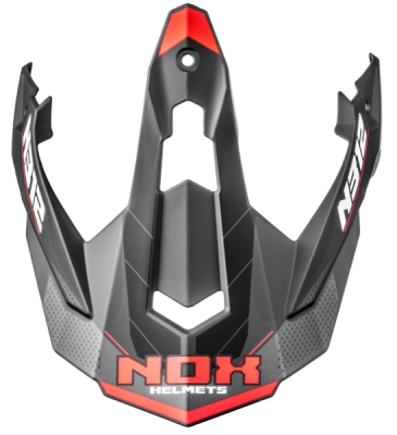 kšilt pro přilby N312 VAPOR, NOX (černá matná, červená)