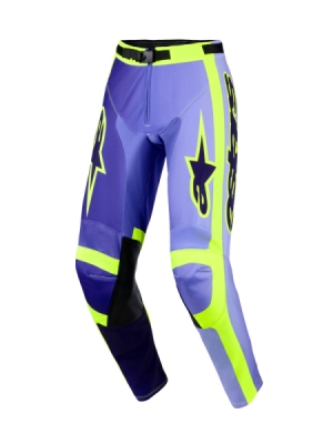 kalhoty RACER PORTL, ALPINESTARS (fialová/žlutá fluo, vel. 34)