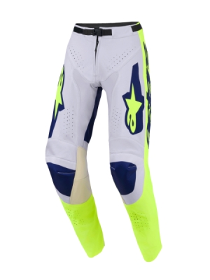 kalhoty RACER AIR RIWAY, ALPINESTARS (světle šedá/žlutá fluo/modrá, vel. 30)