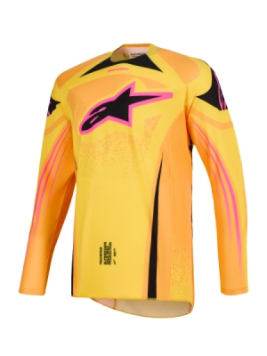 dres TECHSTAR NOMUR, ALPINESTARS (oranžová/žlutá/růžová, vel. L)