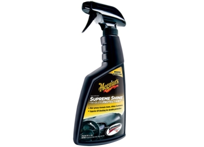MEGUIARS Supreme Shine Vinyl & Rubber Protectant - ochrana před UV zářením pro plasty, pryže a vinyl (vysoký lesk) 473 ml