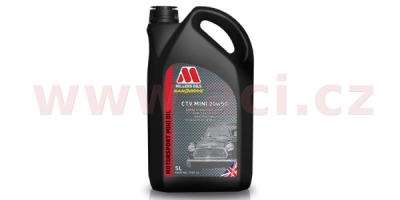 MILLERS OILS motorový olej polosyntetický s nanočásticemi - společná olejová vana Motorsport CTV Mini 20w50 5l
