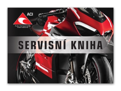servisní kniha motocyklu, pro 18 záznamů, formát A6