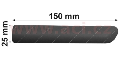 boční lišta předního blatníku pro lak 25 mm ORIGINÁL, P