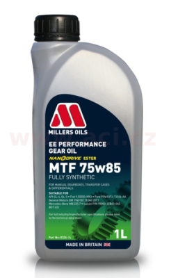 MILLERS OILS převodový olej plně syntetický s nanočásticemi EE Performance MTF 75w85 1l