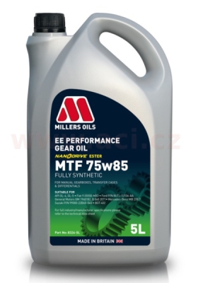 MILLERS OILS převodový olej plně syntetický s nanočásticemi EE Performance MTF 75w85 5l