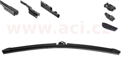 plochý stěrač VALEO FIRST MULTICONNECTION (650 mm) 1 ks - včetně sady adaptérů