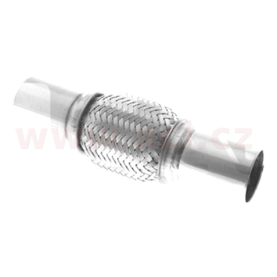 pružný člen výfuku PREMIUM, vnitř. průměr 43 mm / délka pr. členu 100 mm / celková délka 220 mm