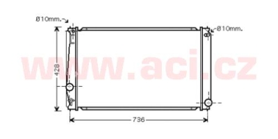 chladič 2.0i 16V VVTi (±AUT±AC) [673*415*16]
