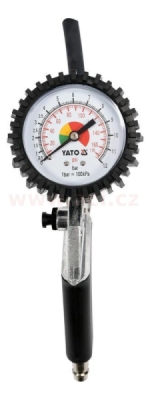 plnič pneu 0.8 mPa s manometrem 1-12 bar YATO