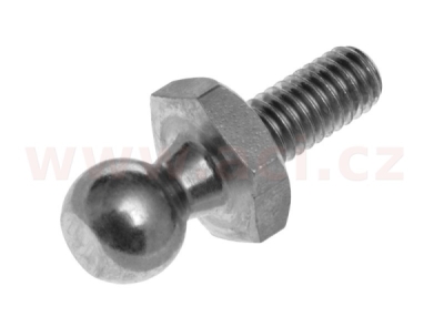 kulový čep plynové vzpěry (průměr čepu 10 mm, výška 12 mm, závit M6, délka závitu 13 mm)