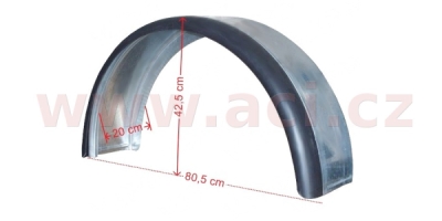 blatník plechový kombi 13''/190 mm s gumovým lemem ORIGINÁL